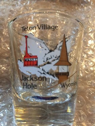 Collectible “teton Village” In Jackson Hole Wyoming Shot Glass