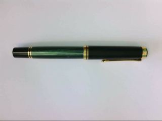 Vintage Old - Style Pelikan M400 W.  Germany 14k Gold Nib Fountain Pen.