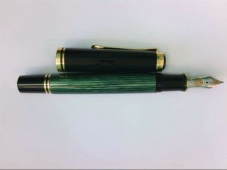 Vintage Old - Style Pelikan M400 W.  Germany 14K Gold Nib Fountain Pen. 2