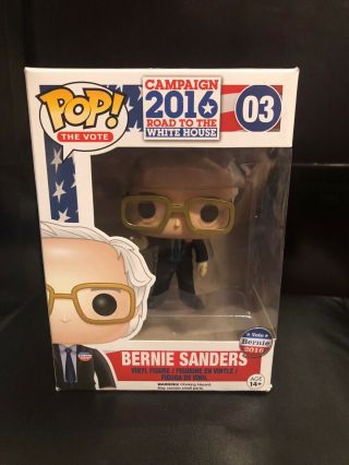 Packaged Bernie Sanders 2016 Election Funko Pop Doll