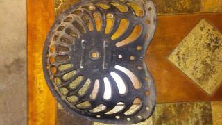 Early Antique CHAMPION A426 Cast Iron Tractor Seat 4