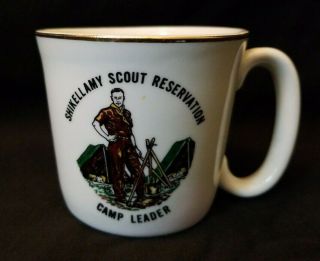 Vintage Boy Scouts Coffee Mug Shikellamy Scout Reservation Camp Leader