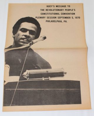 Black Panther Party Huey Newton 1970 Poster Civil Rights Speech