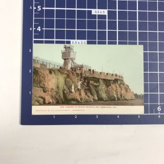 Postcard San Francisco CA Parapet At Sutro Heights California Vintage 1900 ' s 5