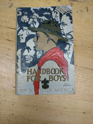 1935 Boy Scout Handbook For Boys Norman Rockwell Cover, .