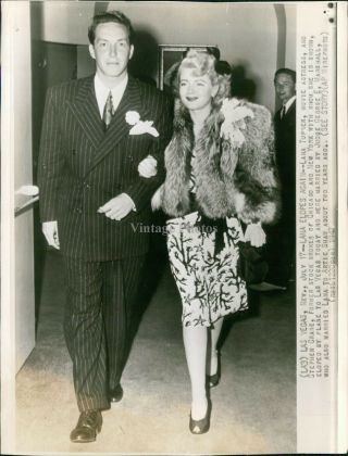 1942 Wire Photo Actress Lana Turner Stephen Crane Celebrity Las Vegas Ne 8x10