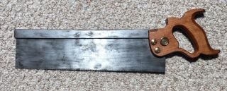Vintage Henry Disston & Sons 4 14inch Back Saw 12ppi 1896 To 1917