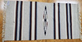 Vintage Chimayo Ortega’s Southwest Pattern Wool Rug Wall Hanging 40x20
