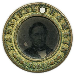 1860 Lincoln / Hamlin Campaign Token,  Ferrotype Photos [4119.  04] 2
