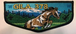 Gila Oa Lodge 378 Bsa Yucca Council Chinese Zodiac Wu (horse) Mustang Flap