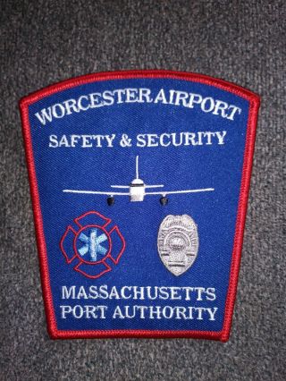 Worcester Airport Massport Massachusetts Ma Police Safety - Security Patch