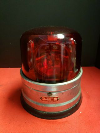 Rare Sireno Model 194 Fire Truck Beacon Light
