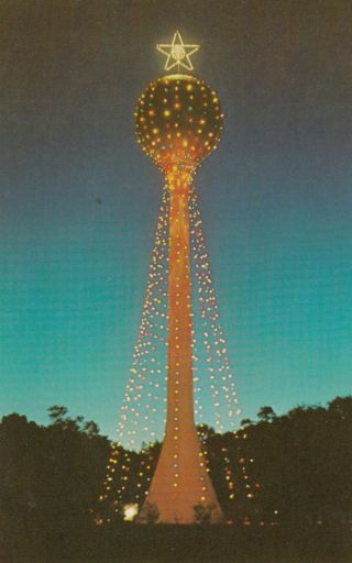 Smyrna Beach,  Florida,  1940 - 60s; 165 Ft.  Water Tower,  15 Ft.  Star