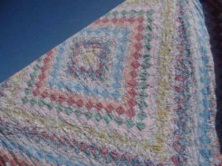 COUNTRY ELEGANCE POSTAGE STAMP SQUARES A TRIP AROUND THE WORLD VINTAGE OLD QUILT 2