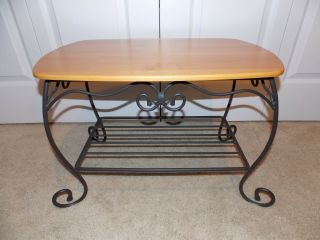 Longaberger Wrought Iron (treasure Stand / Table),  Classic Woodcrafts Shelf