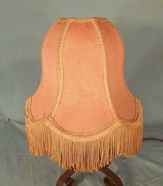 Vintage Early 20th Century Art Nouveau Bell Shaped Fabric Lamp Shade
