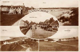 Enniscrone,  County Sligo,  Ireland,  Multi - View,  Street,  Real Photo Pc 1936