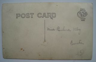 2 Children Old 1904 - 20s RPPC Postcard; Name: Paulina Klooz,  Eureka SD; Pauline ? 3