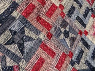 Fine Usa Patriotic Rustic Vintage Stars Stripes American Flag 4th Of July Quilt