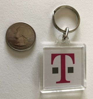 T - Mobile Telecommunication Cell Phone Service Plastic Keychain Key Ring 33588 2