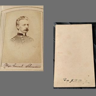 ALBUM W 12 CDV CIVIL WAR SOLDIERS OWNED BY CAPT.  J.  R.  BAUGHTON / 134TH NYN 6