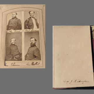 ALBUM W 12 CDV CIVIL WAR SOLDIERS OWNED BY CAPT.  J.  R.  BAUGHTON / 134TH NYN 9