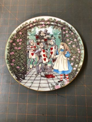 Alice In Wonderland “alice And The Roses” Plate Georges Boyer.