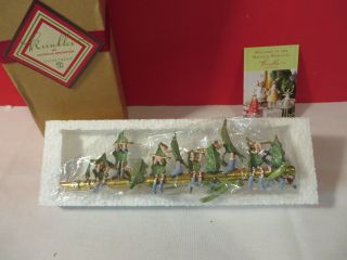 Dept 56 Patience Brewster Krinkles 12 Days Of Christmas 10 Ten Pipers Piping Box