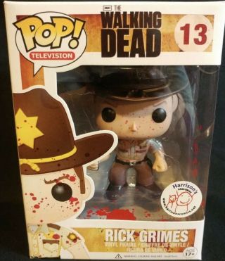 Funko Pop Amc Twd The Walking Dead Rick Grimes 13 Harrison Bloody Exclusive