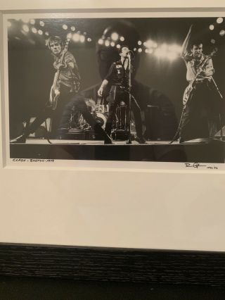The Clash Live Boston 1979 Bob Gruen Photo Framed