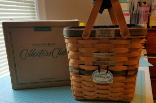 1996 Longaberger Collectors Club Charter Member Basket Signed By Tami