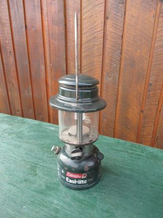 Vintage Coleman Lantern Dark Green Model 325a Made In Canada Dated 1 88 1988