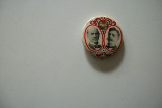 1904 Socialist Eugene V.  Debs & Ben.  Hanford Jugate Political Pin