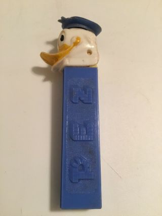 Vintage Walt Disney PEZ Donald Duck Candy Dispenser Yugoslavia No Feet 3