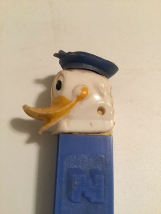 Vintage Walt Disney PEZ Donald Duck Candy Dispenser Yugoslavia No Feet 4