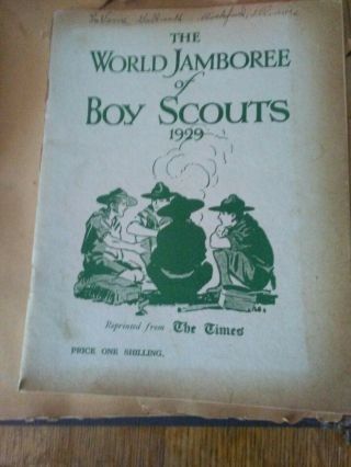 1929 Boy Scout Scrapbook trip to World Jamboree Camp Arrowe Birkenhead,  England 4