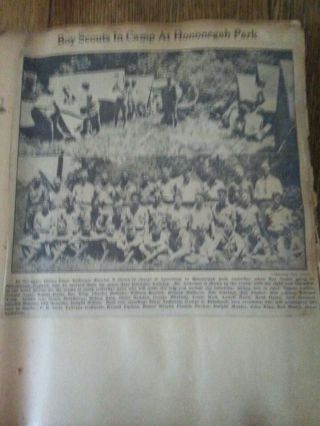 1929 Boy Scout Scrapbook trip to World Jamboree Camp Arrowe Birkenhead,  England 5