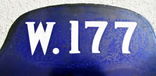 York City Blue Humpback Porcelain Street Sign FT WASHINGTON AVE & W.  177 St 2