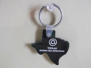 Old/unique Collectible Key Chain 2 " In Rubbery Texas Makes The Difference