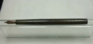 American Esterbrook Eye - Dropper Fountain Pen.  Bchr.  Relief Nib.  C.  1920.  Good Wc.