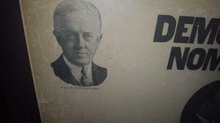 political campaign scarce 1924 John W Davis Charles Bryan multicandidate poster 3