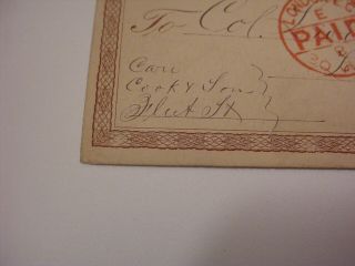 VERY EARLY OVERSEAS 1873 US POSTAL CARD BRATTLEBORO VERMONT & LONDON ENGLAND UK 5