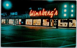 Chicago Il Advertising Postcard Winsberg 