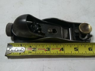 VINTAGE STANLEY NO.  60 & 1/2 LOW ANGLE BLOCK PLANE,  1 & 3/8th INCH CUTTING IRON 7