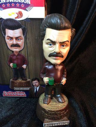 Official Tv Parks And Recreation Ron Swanson Collectible Bobble Head Bobblehead