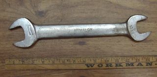 Vintage Armstrong Armaloy 1039 Open End Wrench,  1 - 7/16 " X 1 - 1/4 " X 14 ",  Fair Cond.