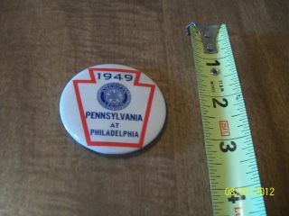 2 1/4 " Pin Back Button - 1949 American Legion Pa,  Pennsylvania At Philadelphia