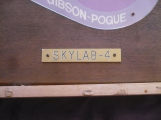 Official Mission Plaque One of a Kind Removed from NASA Facility Skylab - 4 3