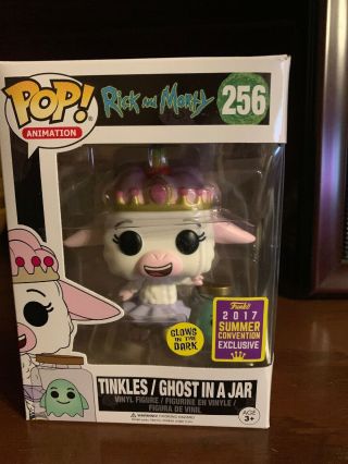 Funko Pop Rick And Morty Tinkles Ghost In A Jar Sdcc