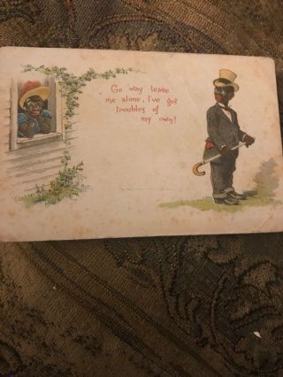Vintage Black Americana Postcard